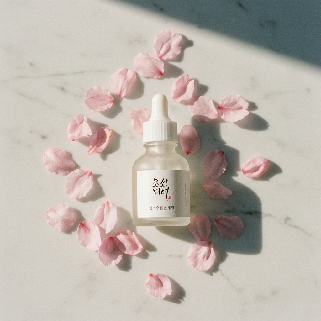 Glow Deep Serum - Marble Flat Lay